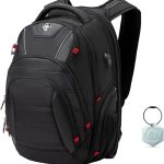 Swissdigital Design Circuit College Business Travel Backpack TSA Friendly Built in USB Charging RFID Protection Fits Laptops up to 15.6" Black (J14-BR)